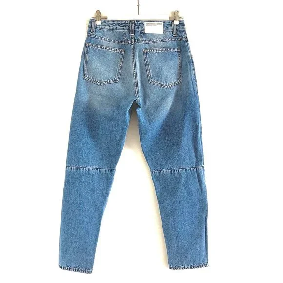 Closed X-Lent Barrel Leg Jeans in Mid Blue Size 26 - Picture 7 of 11